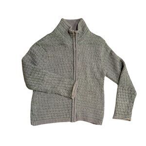 Urban Outfitters gray knit zip up sweater